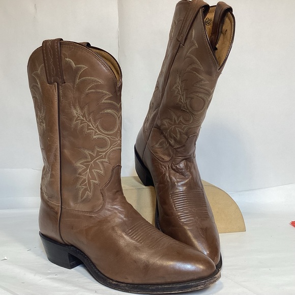 Tony Lama Other - Vintage Men’s Tony Lama Leather Cowboy Boots size 11 made in USA